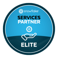 Infostrux Snowflake Service Partner Elite Badge - Recognizing top-tier partnership and expertise in Snowflake services.
