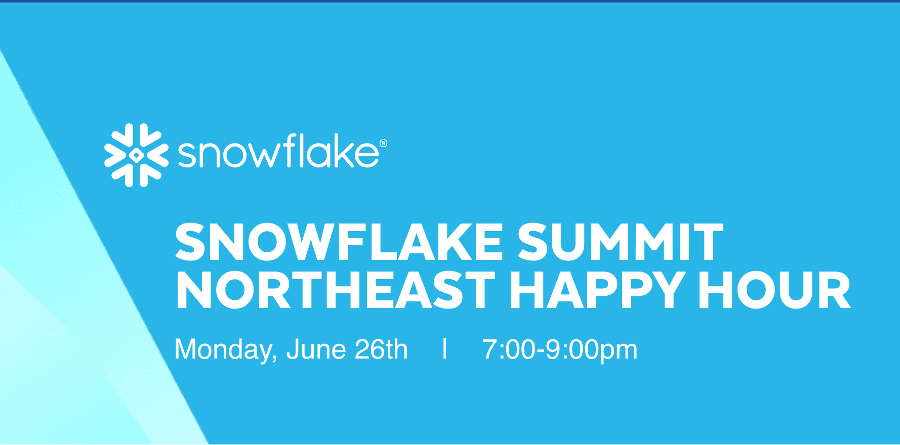 Happy Hour NE Snowflake Summit 2023 Infostrux
